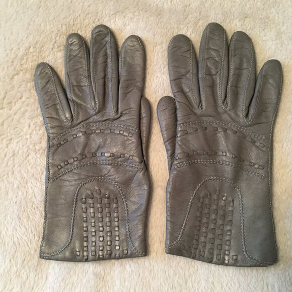 Genuine Leather gloves sz 6.5 - Picture 1 of 9